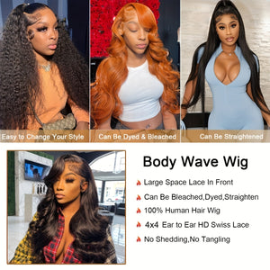 4x4 Lace Front Long Curly Human Hair Wig