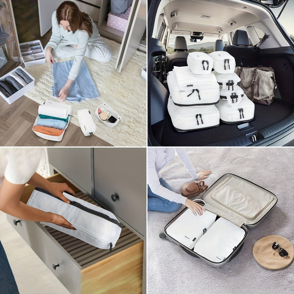 8 - Piece Compression Packing Cubes