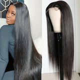 200% Density Long Straight Brazilian Human Hair Wig