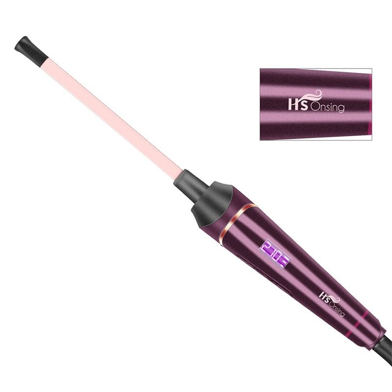 9MM LCD Display Hair Curler Wand