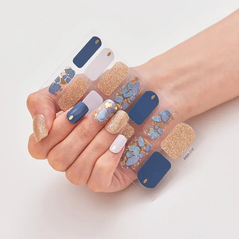 Semi-Cured Gel Nail Art Stickers