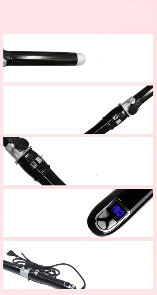 A wand Professional Rotating Curling Iron