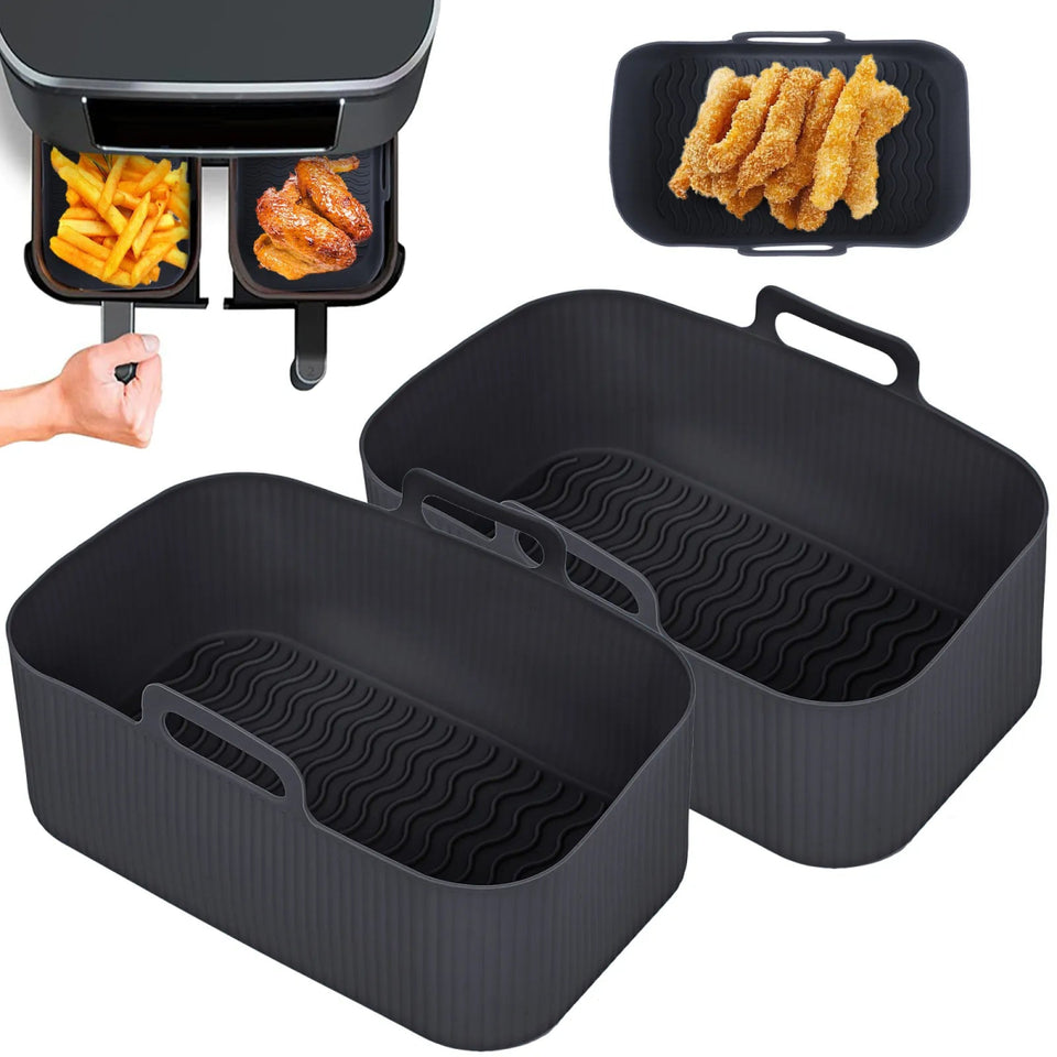 Air Fryer Silicone Tray 2pc Set