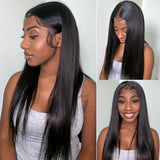 200% Density Long Straight Brazilian Human Hair Wig