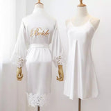 Bridal Lace Kimono Bathrobe & Nightwear