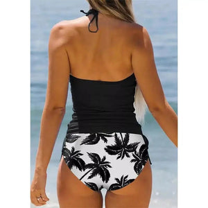 Coconut Halter Tankini Set Swimwear Bikini