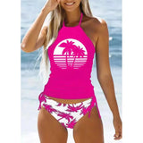 Coconut Halter Tankini Set Swimwear Bikini
