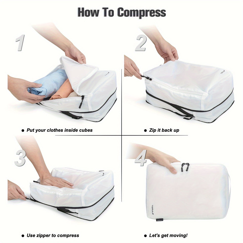 8-Piece Compression Packing Cubes