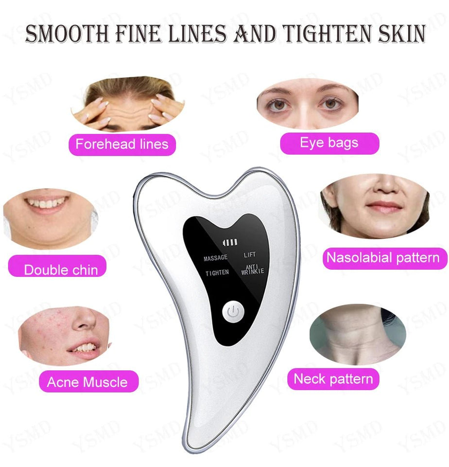 Electric Skin Scraping Face Lift Massager