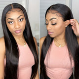 200% Density Long Straight Brazilian Human Hair Wig