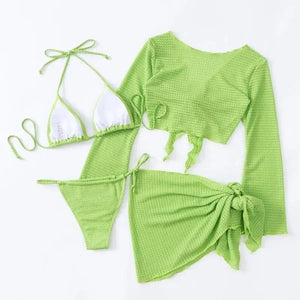 Green Triangle Bikini & Skirt Set. Buy Online In South Africa