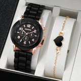 Luxury Women's Watch & Jewelry Set