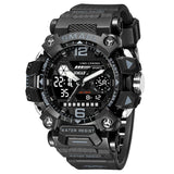 Men's 50m Waterproof Dual Display Sports Watch