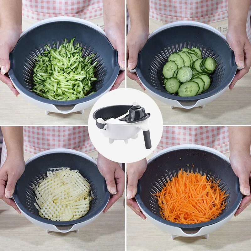 Multifunctional Vegetable Cutter & Drain Basket