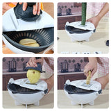 Multifunctional Vegetable Cutter & Drain Basket
