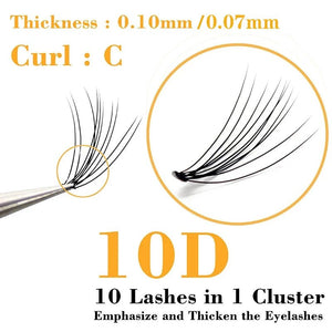 Natural 10D Mink Lashes Extension Bundle