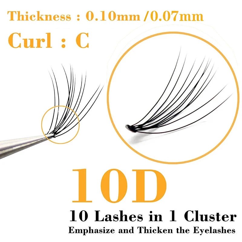 Natural 10D Mink Lashes Extension Bundle