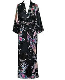 Peacock Floral Kimono Bathrobe Gown