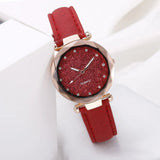 Rhinestone Starry Sky Pink Quartz Watch