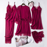 Satin Bridal Robe Set Nightwear Gown