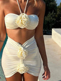 Sexy 3D Floral Bikini Set Swimwear