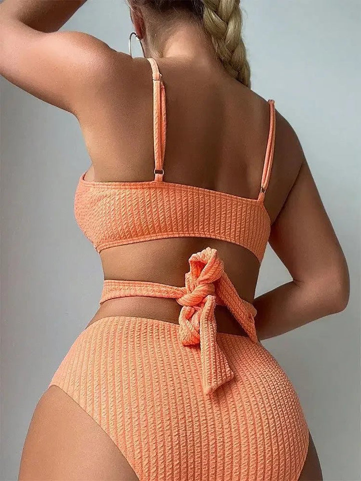 Sexy Halter Bikini Set High-Waist