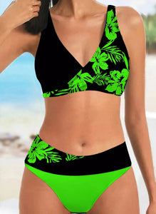 Sexy Print Bikini Set XS-8XL Green