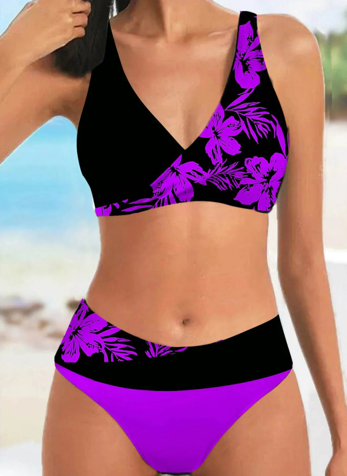 Sexy Print Bikini Set XS-8XL Purple