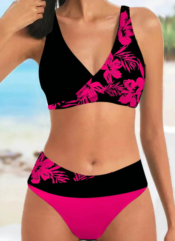 Sexy Print Bikini Set XS-8XL Pink
