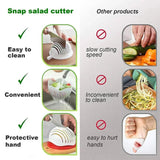 Snap Salad Cutter Bowl - Quick Veggie Dicer