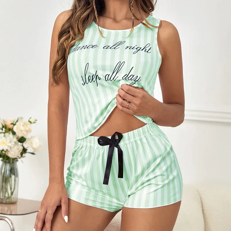 Summer Tank Top Pajama Set