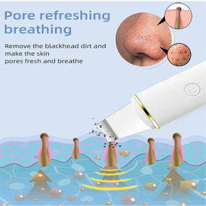 ultrasonic facial skin scrubber