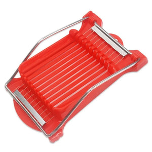 Versatile Stainless Steel Food Cutter Tool red