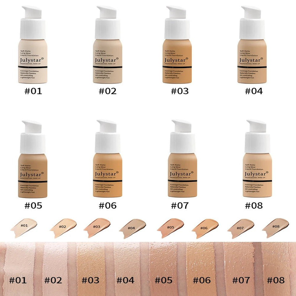 Waterproof Full Coverage Matte Foundation Light