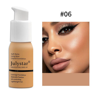 Waterproof Full Coverage Matte Foundation Light