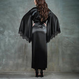 Women's Satin Silk Kimono Bathrobe